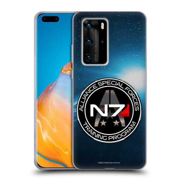 EA Bioware Mass Effect 3 Badges And Logos N7 Training Program Soft Gel Case for Huawei P40 Pro / P40 Pro Plus 5G