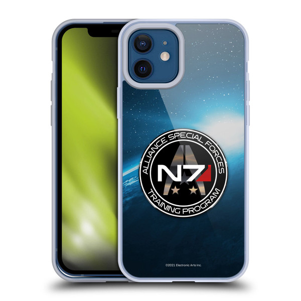 EA Bioware Mass Effect 3 Badges And Logos N7 Training Program Soft Gel Case for Apple iPhone 12 / iPhone 12 Pro