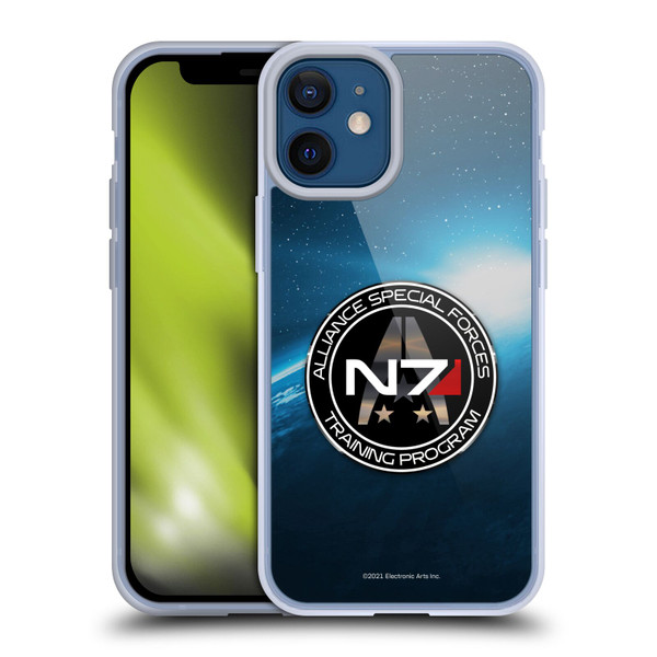 EA Bioware Mass Effect 3 Badges And Logos N7 Training Program Soft Gel Case for Apple iPhone 12 Mini