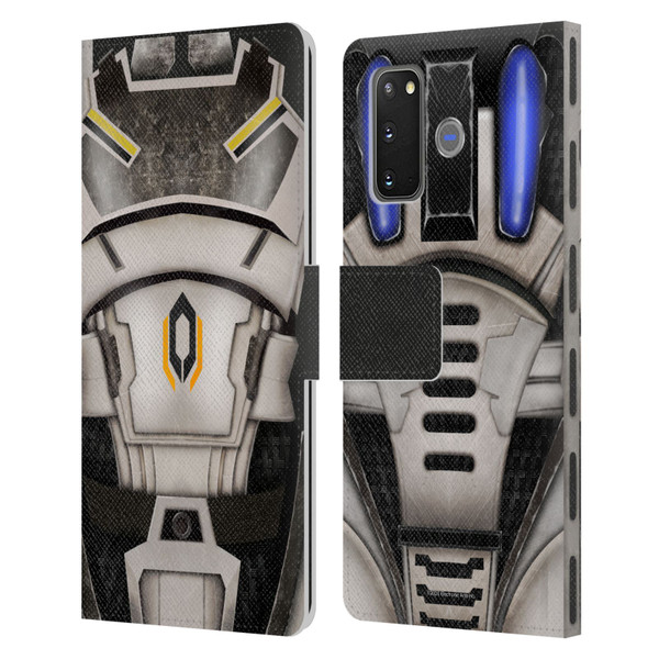 EA Bioware Mass Effect Armor Collection Cerberus Leather Book Wallet Case Cover For Samsung Galaxy S20 / S20 5G