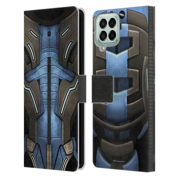 EA Bioware Mass Effect Armor Collection Garrus Vakarian Leather Book Wallet Case Cover For Samsung Galaxy M33 (2022)