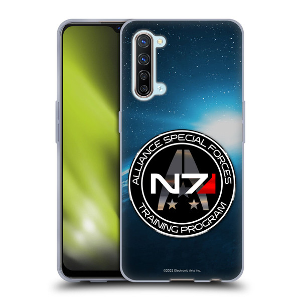 EA Bioware Mass Effect 3 Badges And Logos N7 Training Program Soft Gel Case for OPPO Find X2 Lite 5G