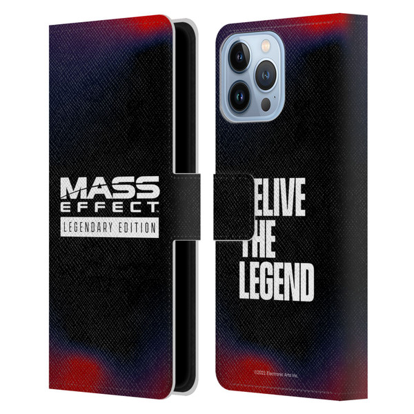 EA Bioware Mass Effect Legendary Graphics Logo Leather Book Wallet Case Cover For Apple iPhone 13 Pro Max