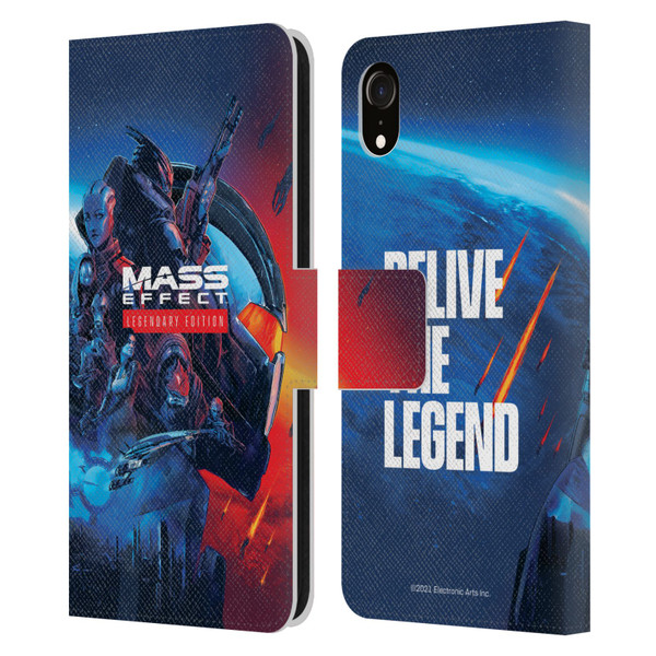 EA Bioware Mass Effect Legendary Graphics Key Art Leather Book Wallet Case Cover For Apple iPhone XR