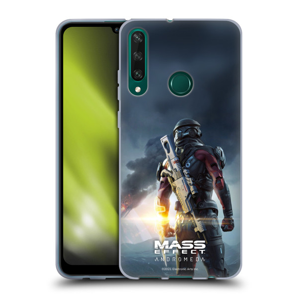 EA Bioware Mass Effect Andromeda Graphics Key Art Super Deluxe 2017 Soft Gel Case for Huawei Y6p