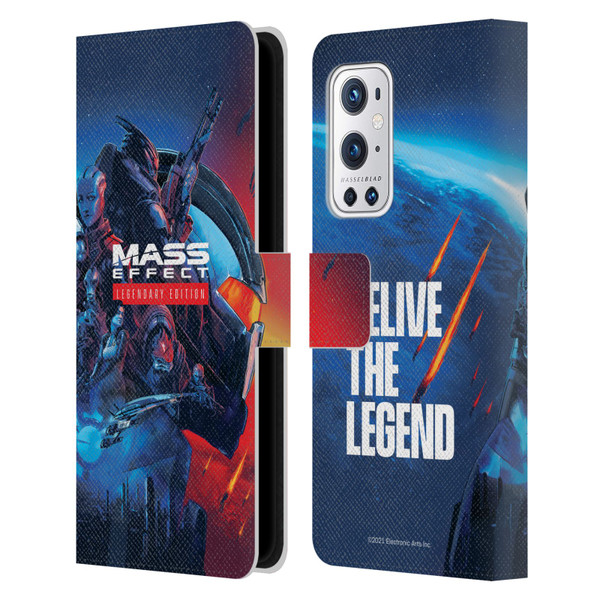 EA Bioware Mass Effect Legendary Graphics Key Art Leather Book Wallet Case Cover For OnePlus 9 Pro