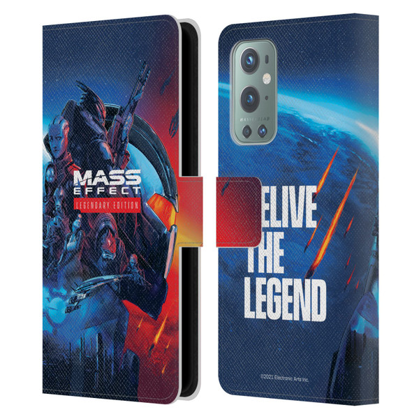 EA Bioware Mass Effect Legendary Graphics Key Art Leather Book Wallet Case Cover For OnePlus 9