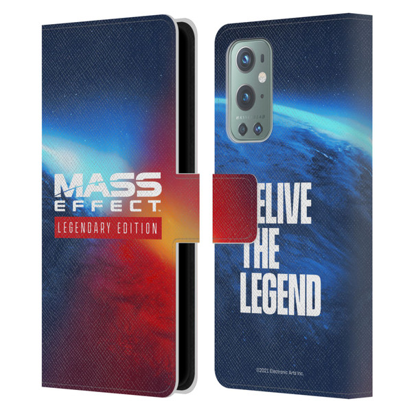 EA Bioware Mass Effect Legendary Graphics Logo Key Art Leather Book Wallet Case Cover For OnePlus 9