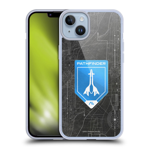 EA Bioware Mass Effect Andromeda Graphics Pathfinder Badge Soft Gel Case for Apple iPhone 14 Plus