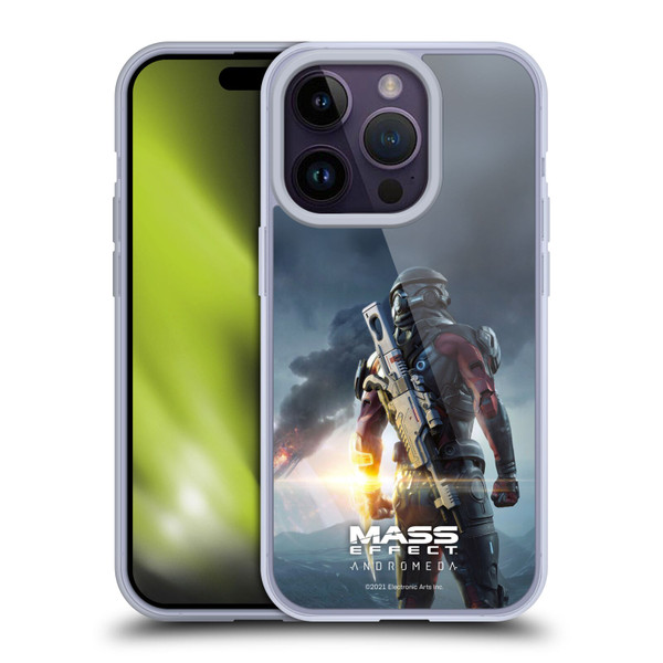 EA Bioware Mass Effect Andromeda Graphics Key Art Super Deluxe 2017 Soft Gel Case for Apple iPhone 14 Pro