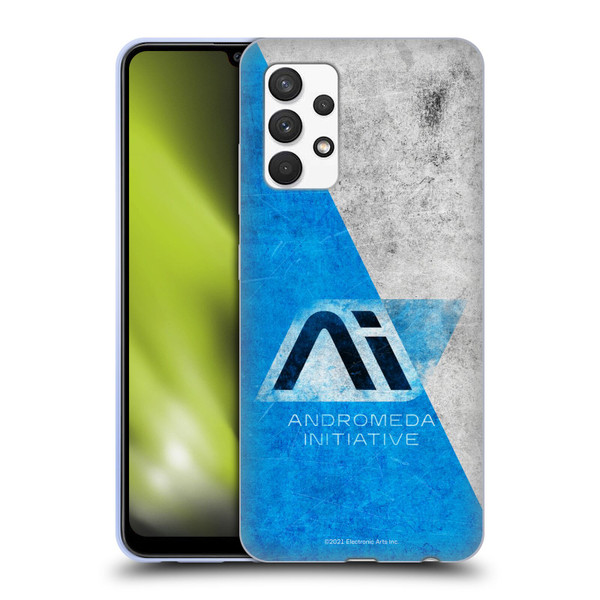 EA Bioware Mass Effect Andromeda Graphics Initiative Distressed Soft Gel Case for Samsung Galaxy A32 (2021)