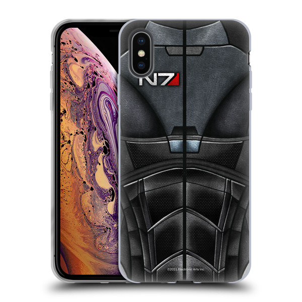 EA Bioware Mass Effect Armor Collection N7 Soft Gel Case for Apple iPhone XS Max