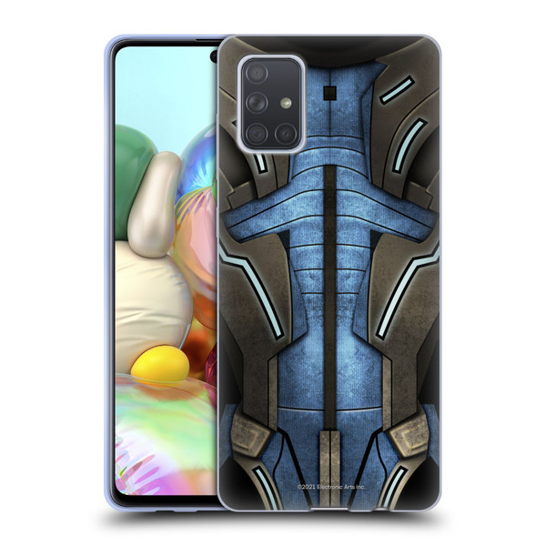 EA Bioware Mass Effect Armor Collection Garrus Vakarian Soft Gel Case for Samsung Galaxy A71 (2019)