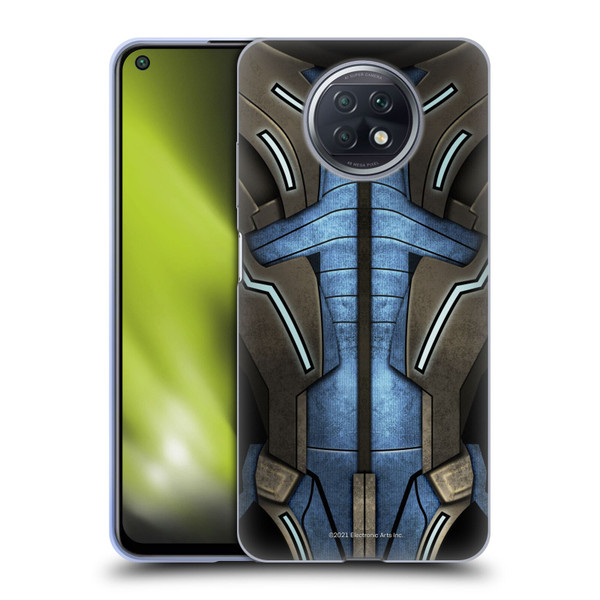 EA Bioware Mass Effect Armor Collection Garrus Vakarian Soft Gel Case for Xiaomi Redmi Note 9T 5G