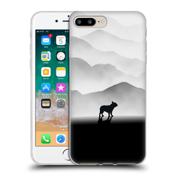 Klaudia Senator French Bulldog Free Soft Gel Case for Apple iPhone 7 Plus / iPhone 8 Plus