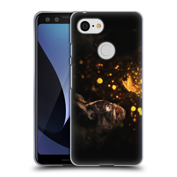 Klaudia Senator French Bulldog Butterfly Soft Gel Case for Google Pixel 3