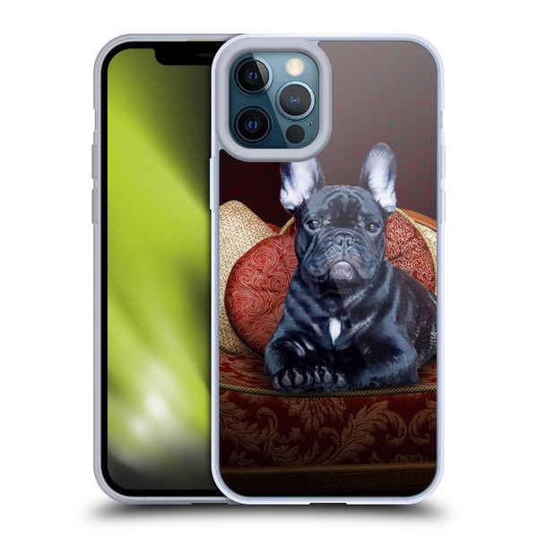 Klaudia Senator French Bulldog 2 Classic Couch Soft Gel Case for Apple iPhone 12 Pro Max