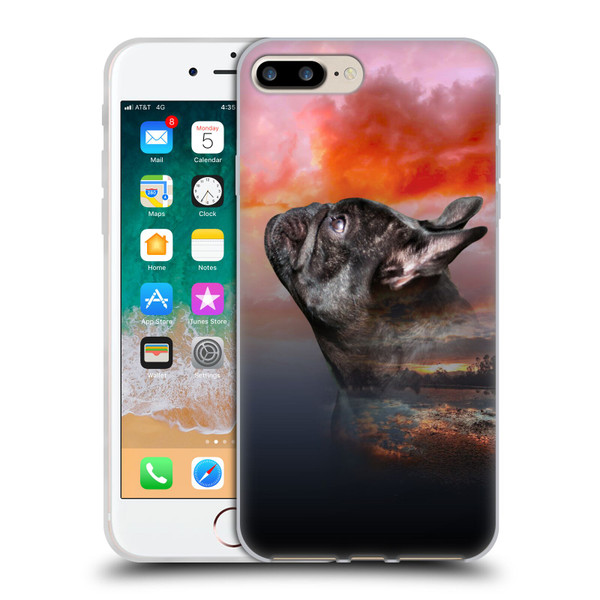 Klaudia Senator French Bulldog 2 Reminisce Soft Gel Case for Apple iPhone 7 Plus / iPhone 8 Plus