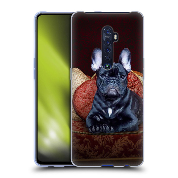 Klaudia Senator French Bulldog 2 Classic Couch Soft Gel Case for OPPO Reno 2