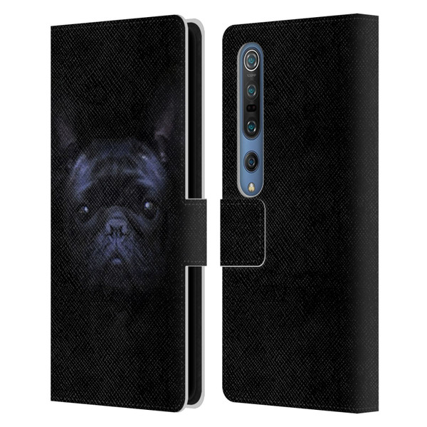 Klaudia Senator French Bulldog 2 Darkness Leather Book Wallet Case Cover For Xiaomi Mi 10 5G / Mi 10 Pro 5G