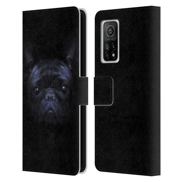 Klaudia Senator French Bulldog 2 Darkness Leather Book Wallet Case Cover For Xiaomi Mi 10T 5G