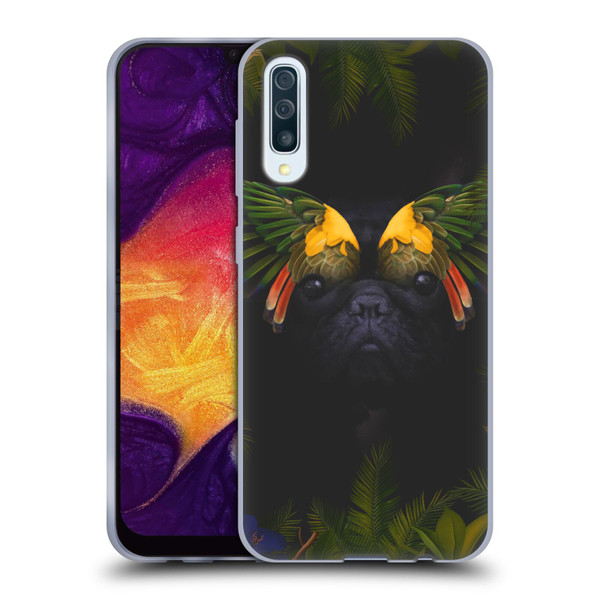 Klaudia Senator French Bulldog 2 Bird Feathers Soft Gel Case for Samsung Galaxy A50/A30s (2019)