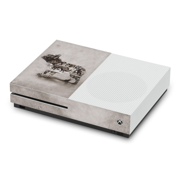 Klaudia Senator French Bulldog Vintage Vinyl Sticker Skin Decal Cover for Microsoft Xbox One S Console