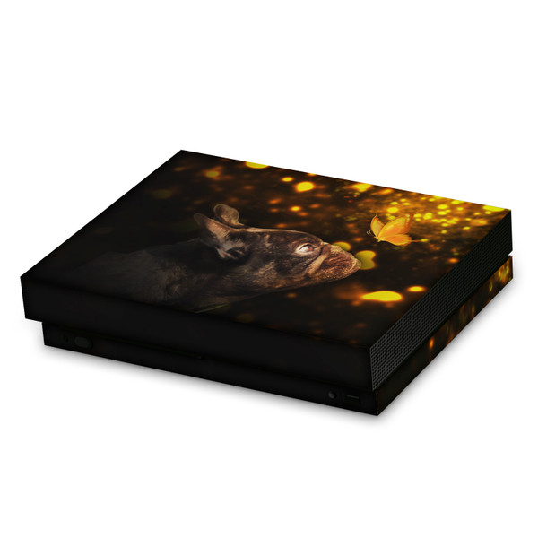 Klaudia Senator French Bulldog Butterfly Vinyl Sticker Skin Decal Cover for Microsoft Xbox One X Console