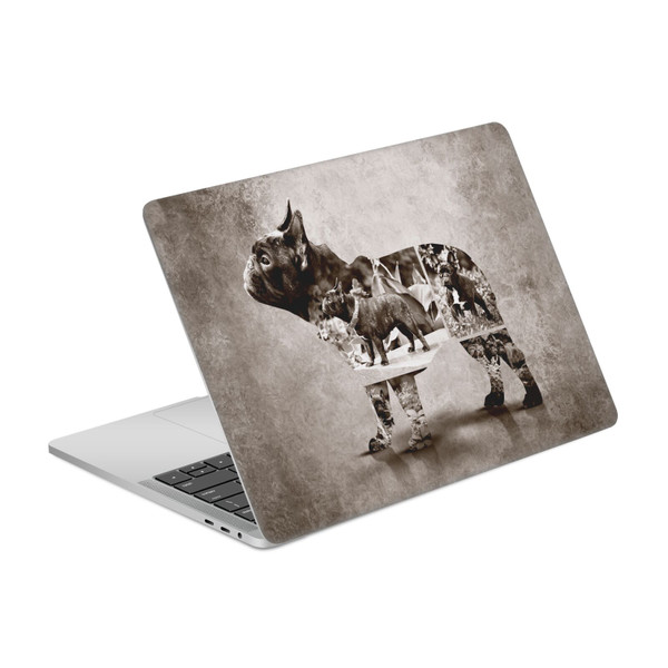 Klaudia Senator French Bulldog Vintage Vinyl Sticker Skin Decal Cover for Apple MacBook Pro 13" A2338