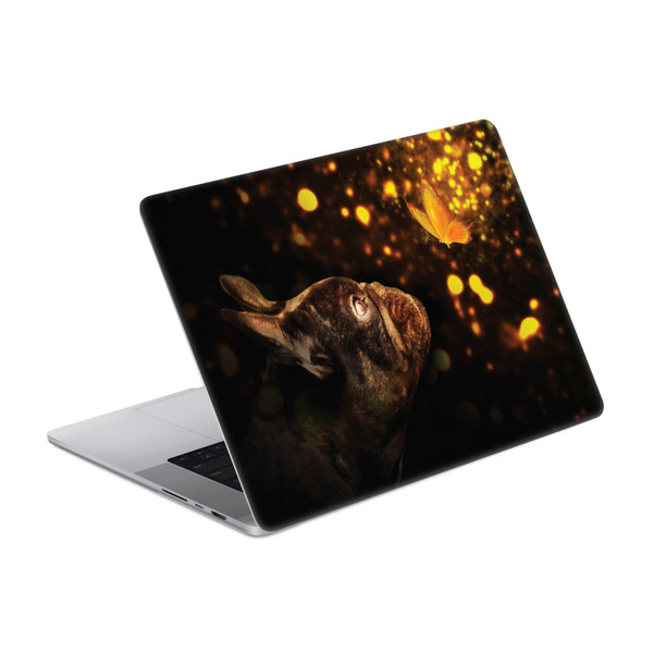 Klaudia Senator French Bulldog Butterfly Vinyl Sticker Skin Decal Cover for Apple MacBook Pro 16" A2485