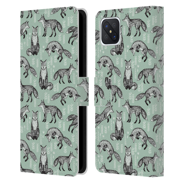 Andrea Lauren Design Animals Fox Leather Book Wallet Case Cover For OPPO Reno4 Z 5G