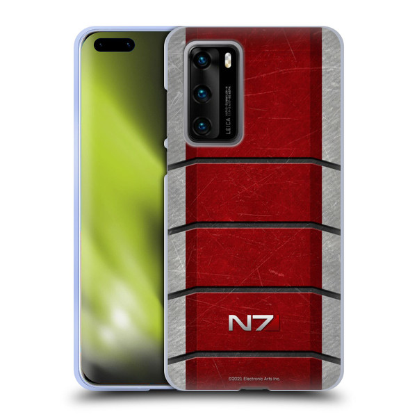 EA Bioware Mass Effect Graphics N7 Logo Armor Soft Gel Case for Huawei P40 5G