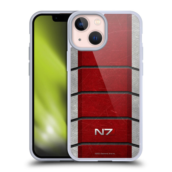 EA Bioware Mass Effect Graphics N7 Logo Armor Soft Gel Case for Apple iPhone 13 Mini