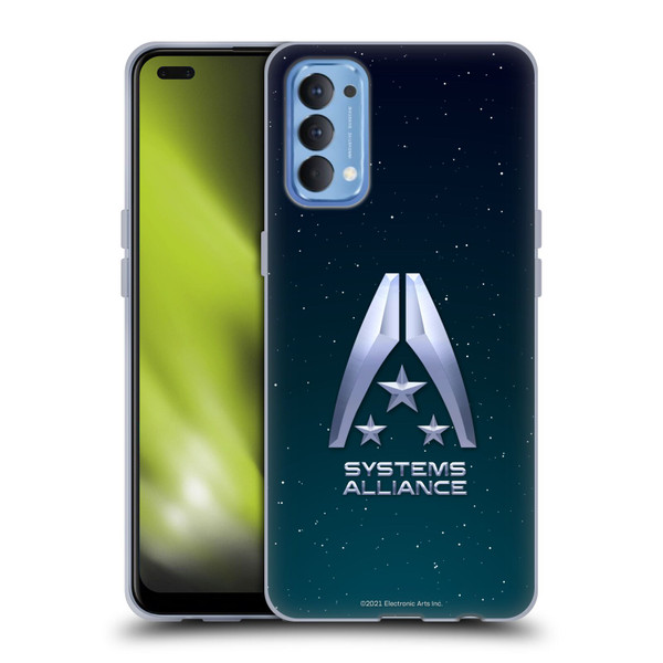 EA Bioware Mass Effect Graphics Systems Alliance Logo Soft Gel Case for OPPO Reno 4 5G