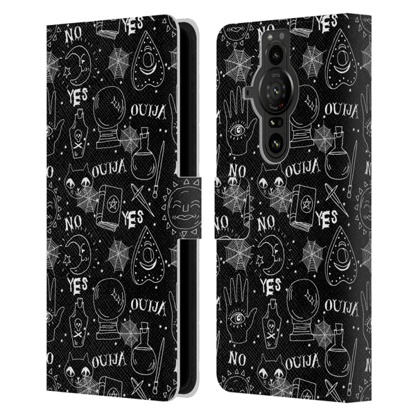 Andrea Lauren Design Assorted Witchcraft Leather Book Wallet Case Cover For Sony Xperia Pro-I