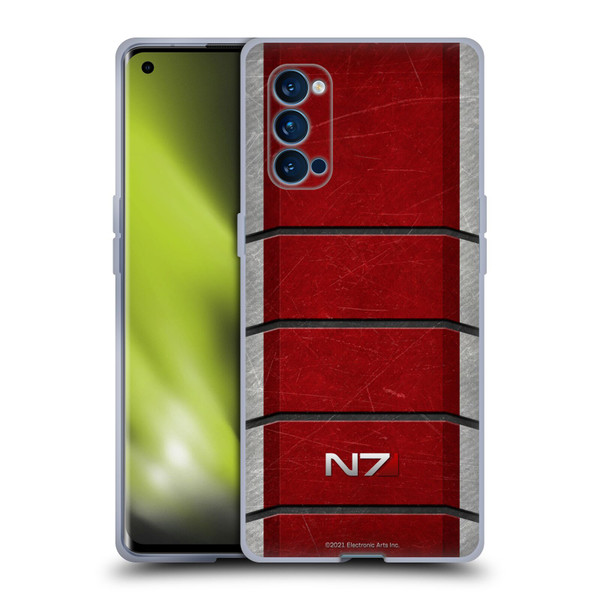EA Bioware Mass Effect Graphics N7 Logo Armor Soft Gel Case for OPPO Reno 4 Pro 5G