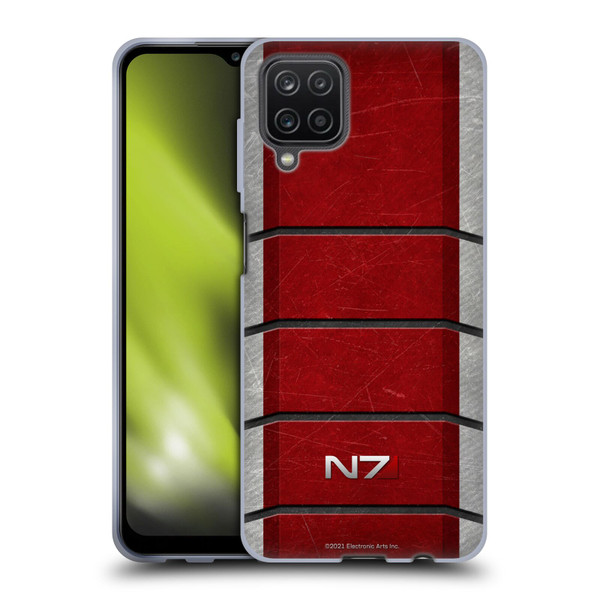 EA Bioware Mass Effect Graphics N7 Logo Armor Soft Gel Case for Samsung Galaxy A12 (2020)