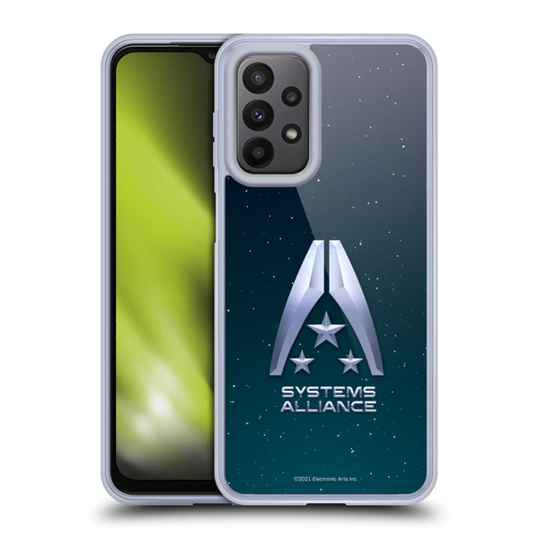 EA Bioware Mass Effect Graphics Systems Alliance Logo Soft Gel Case for Samsung Galaxy A23 / 5G (2022)