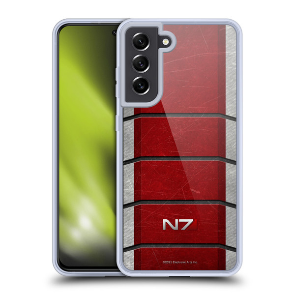 EA Bioware Mass Effect Graphics N7 Logo Armor Soft Gel Case for Samsung Galaxy S21 FE 5G & MagSafe