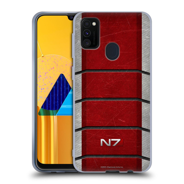 EA Bioware Mass Effect Graphics N7 Logo Armor Soft Gel Case for Samsung Galaxy M30s (2019)/M21 (2020)