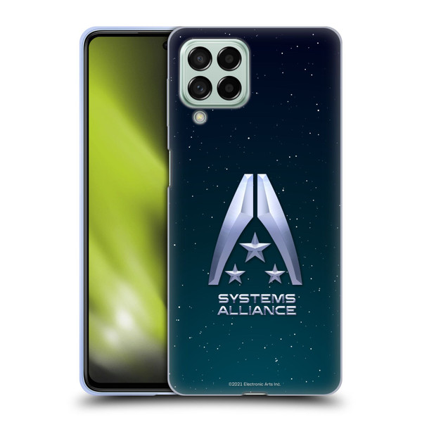 EA Bioware Mass Effect Graphics Systems Alliance Logo Soft Gel Case for Samsung Galaxy M53 (2022)