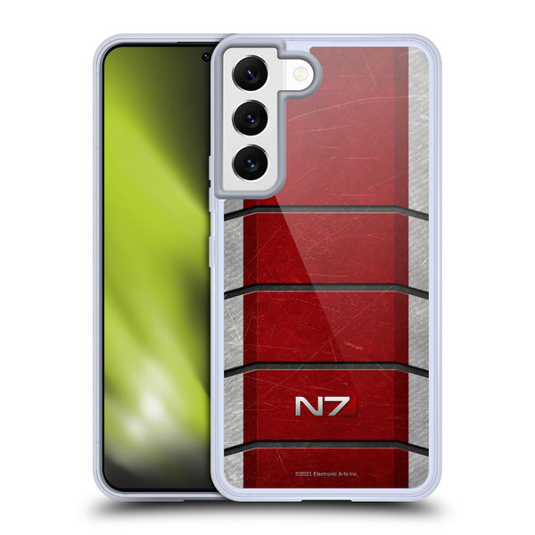 EA Bioware Mass Effect Graphics N7 Logo Armor Soft Gel Case for Samsung Galaxy S22 5G & MagSafe