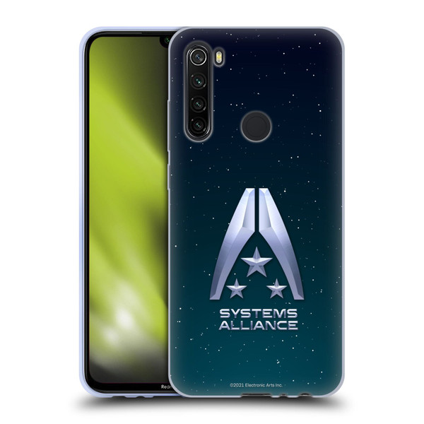 EA Bioware Mass Effect Graphics Systems Alliance Logo Soft Gel Case for Xiaomi Redmi Note 8T