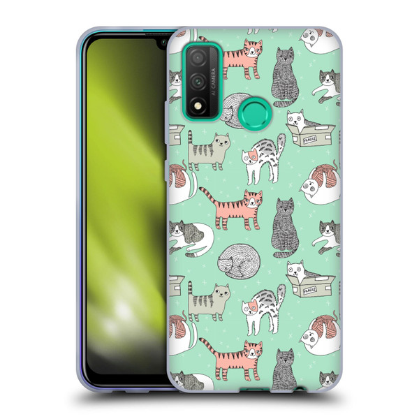 Andrea Lauren Design Animals Cats Soft Gel Case for Huawei P Smart (2020)