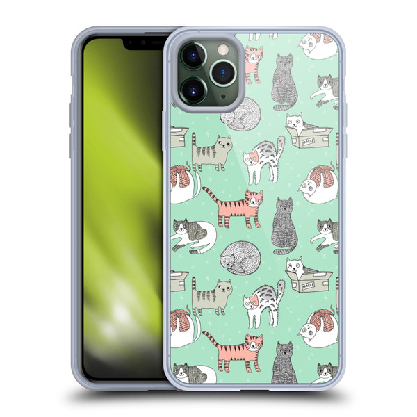 Andrea Lauren Design Animals Cats Soft Gel Case for Apple iPhone 11 Pro Max
