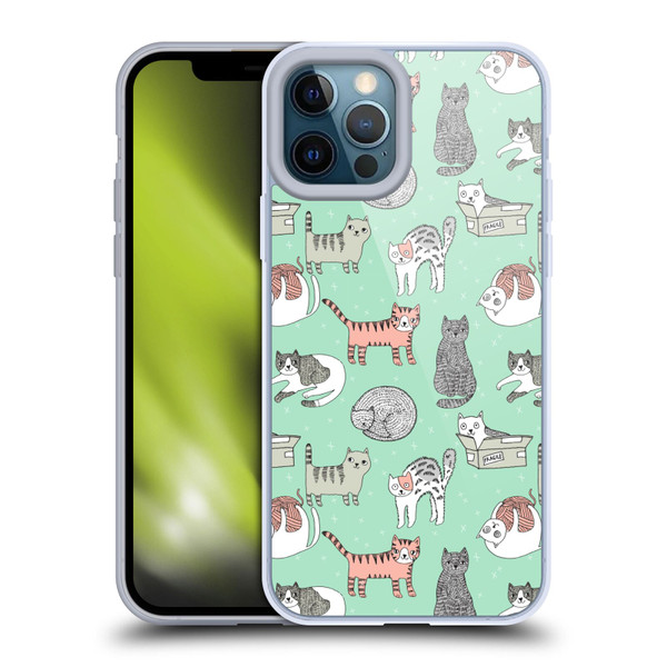 Andrea Lauren Design Animals Cats Soft Gel Case for Apple iPhone 12 Pro Max