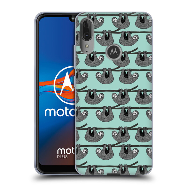 Andrea Lauren Design Animals Sloth Soft Gel Case for Motorola Moto E6 Plus