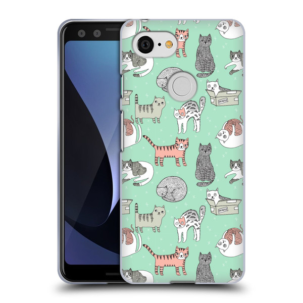Andrea Lauren Design Animals Cats Soft Gel Case for Google Pixel 3