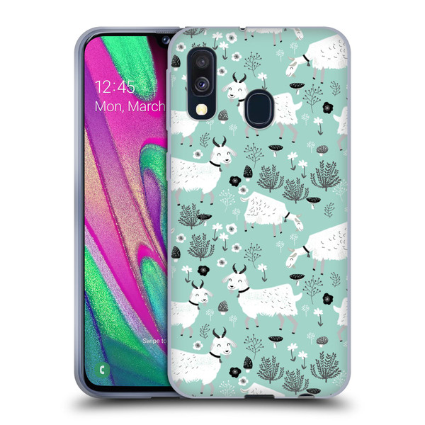 Andrea Lauren Design Animals Goats Soft Gel Case for Samsung Galaxy A40 (2019)