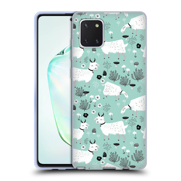 Andrea Lauren Design Animals Goats Soft Gel Case for Samsung Galaxy Note10 Lite